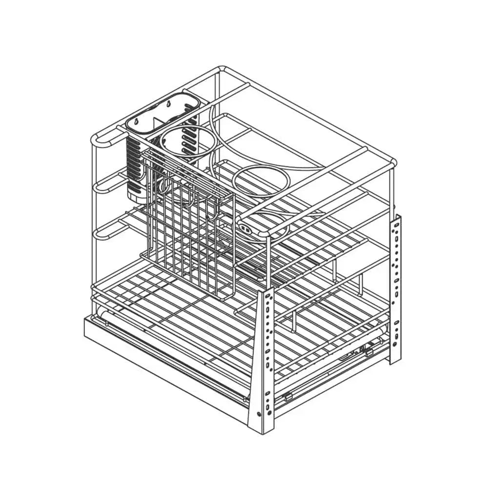 3 Layer Multi Sliding Basket 400MM